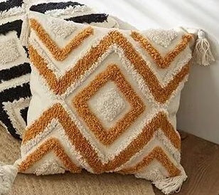 Geometrical Tufted Cushion Covers
