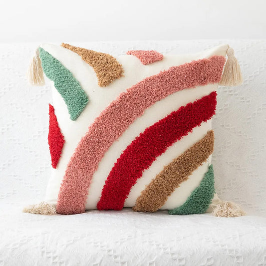 Pink Tufted Cushion Covers