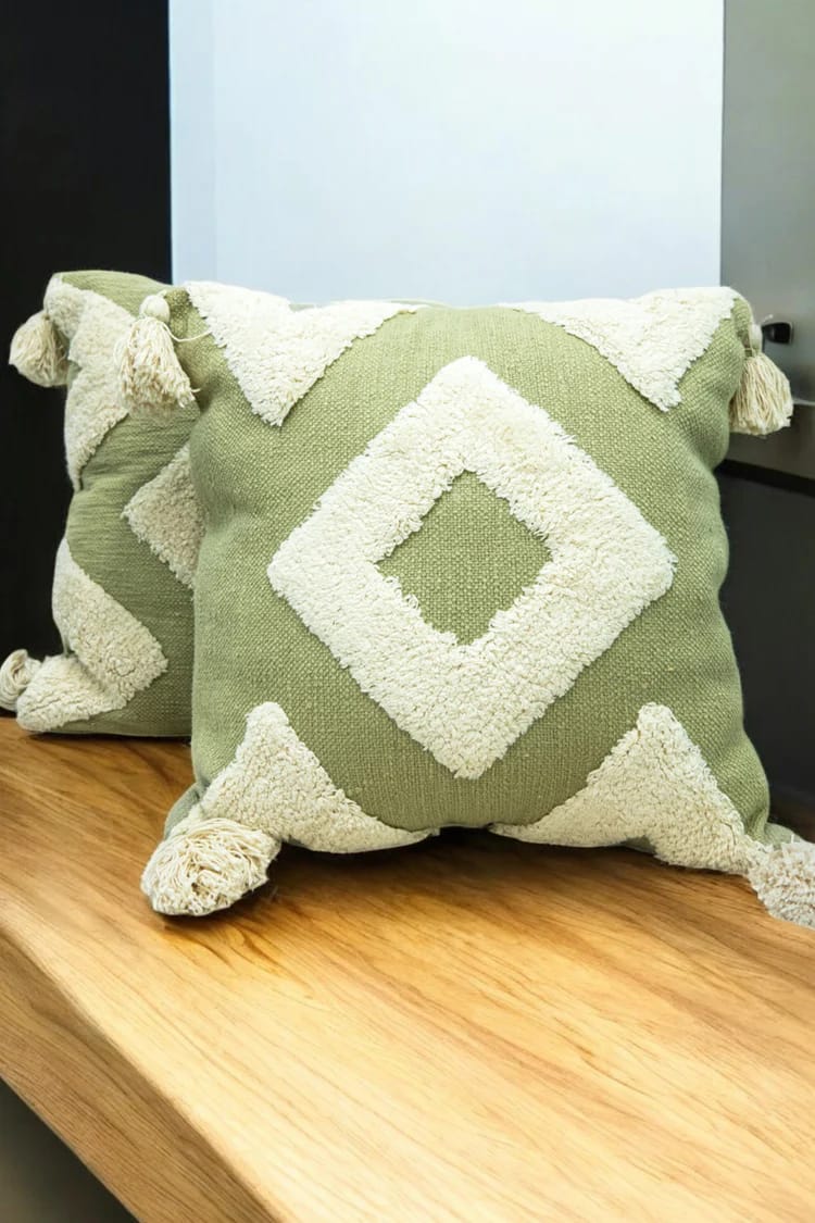 Geometrical Tufted Cushion Covers