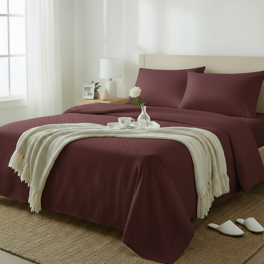 Premium 300 TC Jacquard King Size Bedsheet
