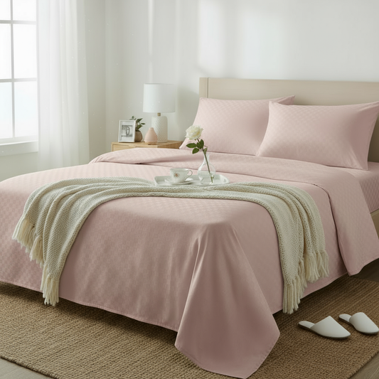 Premium 300 TC Jacquard King Size Bedsheet